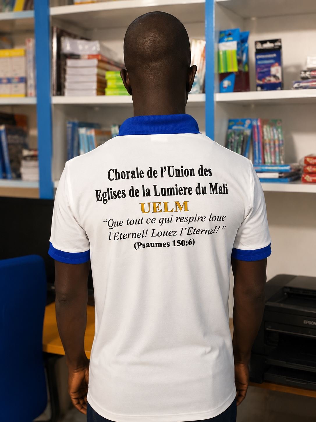 Polo personnalisé imprimé pour la chorale de l'UELM